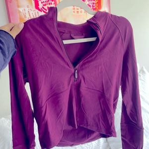 Lululemon cropped quarter zip | Size small